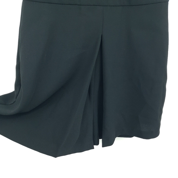 Sam Edelman Women Size 2 Shorts Romper Black Faux Leather Floral Lace Club Rave - Picture 4 of 7